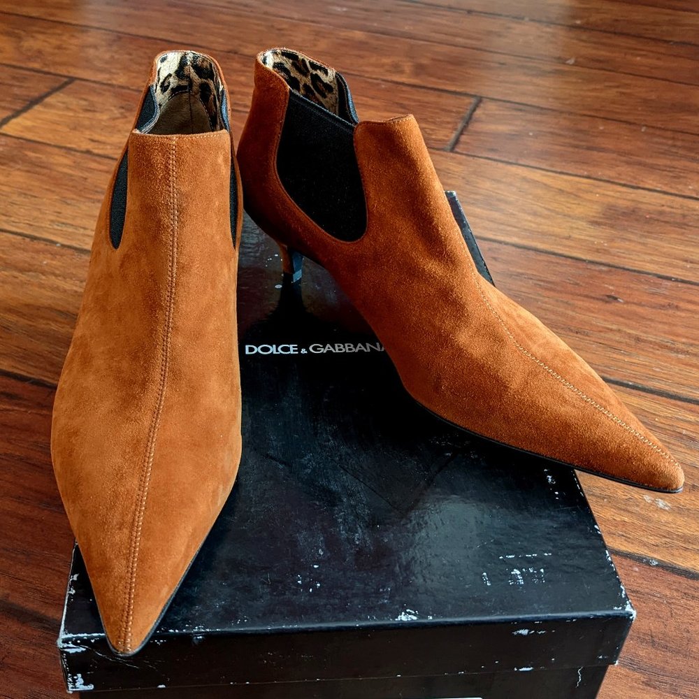 Dolce & Gabbana Suede Chelsea Boots